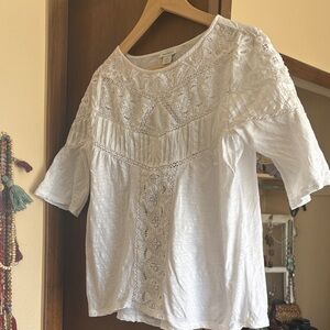 Sundance White Lace Women's Top